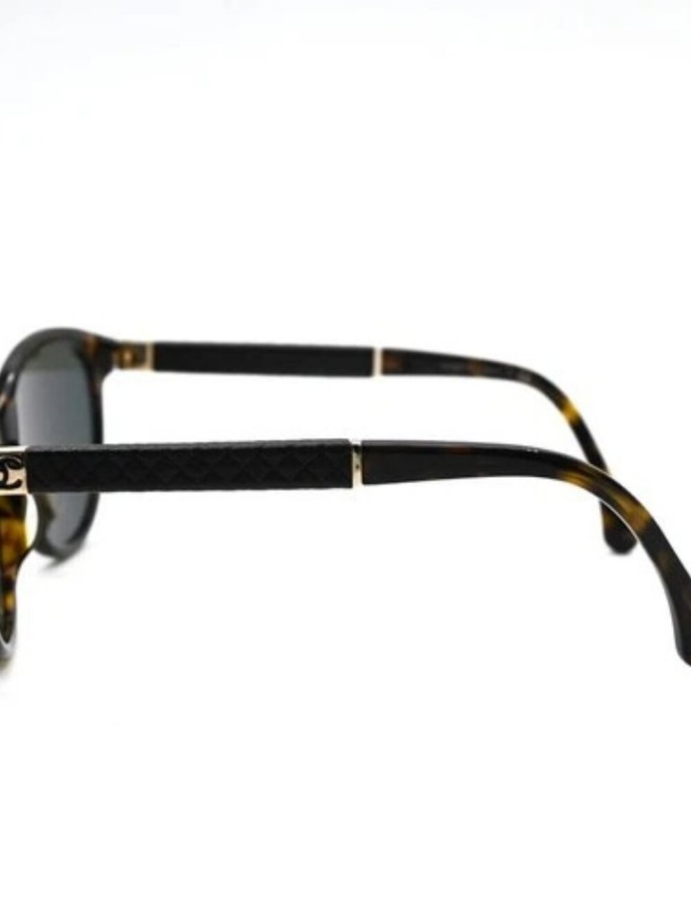CHANEL CC Logos Sunglasses Eye Were Plastic Metal Brown 3229-Q-A 67KC557 - Picture 4 of 15